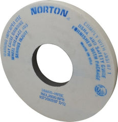 Norton - 14" Diam x 5" Hole x 1" Thick, H Hardness, 60 Grit Surface Grinding Wheel - Aluminum Oxide, Type 1, Medium Grade, 1,800 Max RPM, Vitrified Bond, No Recess - Exact Tooling