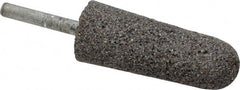 Norton - 1" Head Diam x 2-3/4" Thickness, A3, Tree End, Zirconia Alumina Mounted Point - Very Coarse Grade, 24 Grit, 15,530 RPM - Exact Tooling