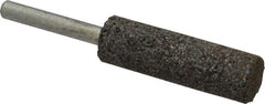 Norton - 5/8" Head Diam x 2" Thickness, W197, Cylinder End, Zirconia Alumina Mounted Point - Very Coarse Grade, 24 Grit, 24,550 RPM - Exact Tooling