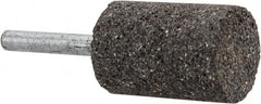 Norton - 1" Head Diam x 1-1/2" Thickness, W221, Cylinder End, Zirconia Alumina Mounted Point - Very Coarse Grade, 24 Grit, 24,490 RPM - Exact Tooling