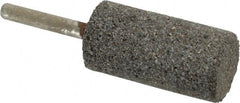 Norton - 1" Head Diam x 2" Thickness, W222, Cylinder End, Zirconia Alumina Mounted Point - Very Coarse Grade, 24 Grit, 20,250 RPM - Exact Tooling