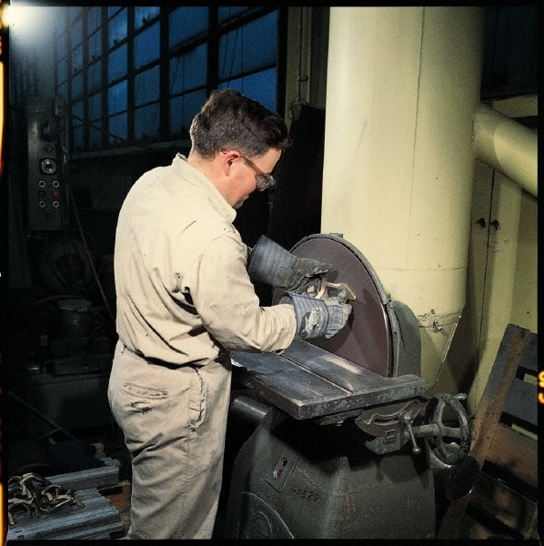 3M - 8" Diam, Aluminum Oxide Hook & Loop Disc - Medium Grade, Coated, Series LC-DH - Exact Tooling