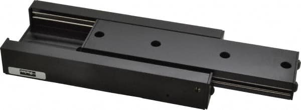 Parker - 122 Lb. Capacity, 10-32 Mount Hole, 4" Travel, Ball Bearing Slide Table - Single Axis, 12 Mounting Holes, 6" Long x 2.62" Wide x 1" High - Exact Tooling