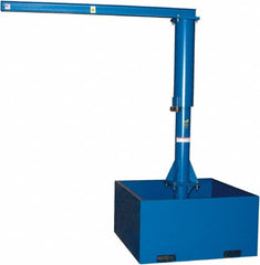 Vestil - 500 Lb Load Capacity, Steel Jib Crane - 8' Span - Exact Tooling