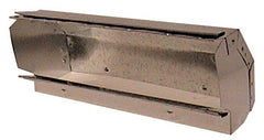Made in USA - 2-1/4" ID Galvanized Duct Shortway 90° Stack El - 10" Long, Standard Gage, 20 Piece - Exact Tooling