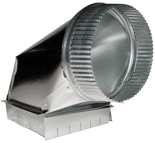 Made in USA - 6" ID Galvanized Duct Square Takeoff - Standard Gage, 35 Piece - Exact Tooling