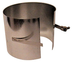 Made in USA - 8" ID Galvanized Duct Drawband - 6" Long, Standard Gage, 25 Piece - Exact Tooling