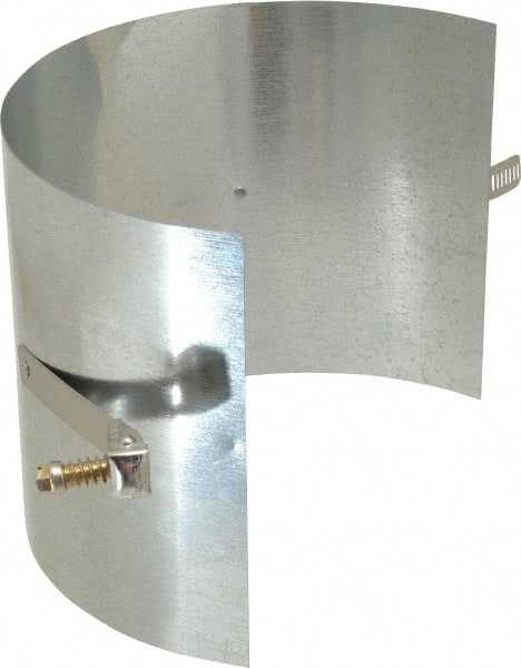 Made in USA - 4" ID Galvanized Duct Drawband - 4" Long, Standard Gage, 25 Piece - Exact Tooling