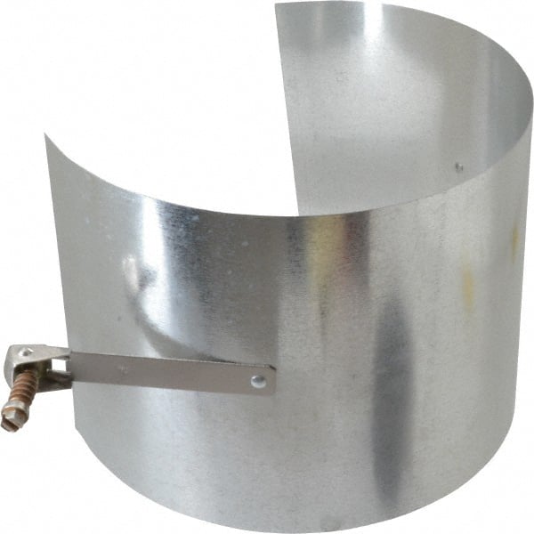 Made in USA - 5" ID Galvanized Duct Drawband - 5" Long, Standard Gage, 25 Piece - Exact Tooling