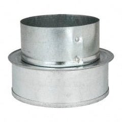 Made in USA - 5" ID Galvanized Duct Shortway Reducer without Crimp - Standard Gage, 24 Piece - Exact Tooling