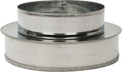 Made in USA - 8" ID Galvanized Duct Shortway Reducer without Crimp - Standard Gage, 24 Piece - Exact Tooling