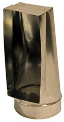 Made in USA - 6" ID Galvanized Duct End Register Boot - 10" Long x 6" Wide, Standard Gage, 20 Piece - Exact Tooling