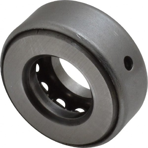 INA Bearing - 5/8" Inside x 1.344" Outside Diam, 9/16" Thick, Steel Ball Thrust Bearing - 6,700 Lbs. Static Capacity, 4,100 Max Pressure x Velocity - Exact Tooling