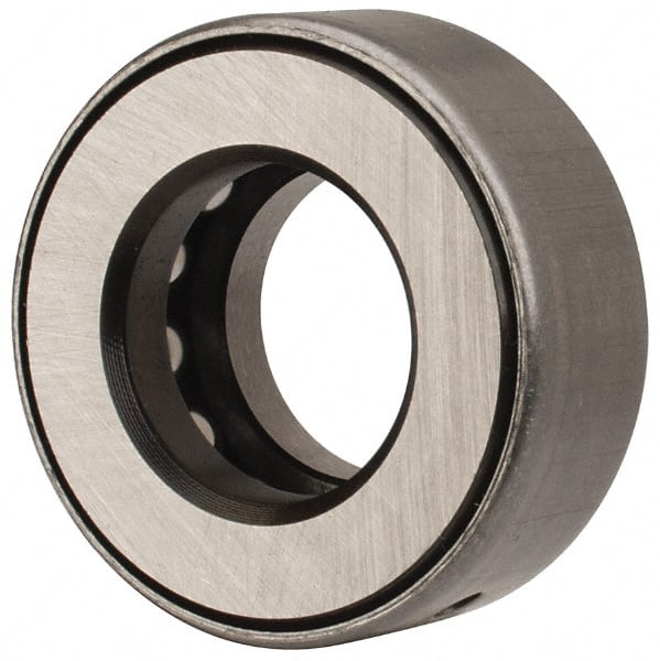 INA Bearing - 3/4" Inside x 1-15/32" Outside Diam, 5/8" Thick, Steel Ball Thrust Bearing - 7,300 Lbs. Static Capacity, 4,250 Max Pressure x Velocity - Exact Tooling