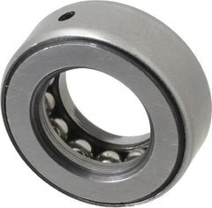 INA Bearing - 13/16" Inside x 1-15/32" Outside Diam, 9/16" Thick, Steel Ball Thrust Bearing - 7,300 Lbs. Static Capacity, 4,250 Max Pressure x Velocity - Exact Tooling