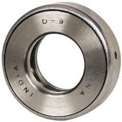 INA Bearing - 1" Inside x 1.969" Outside Diam, 5/8" Thick, Steel Ball Thrust Bearing - 13,100 Lbs. Static Capacity, 6,700 Max Pressure x Velocity - Exact Tooling