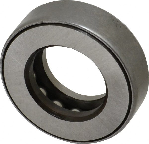 INA Bearing - 1-1/16" Inside x 1.969" Outside Diam, 5/8" Thick, Steel Ball Thrust Bearing - 13,100 Lbs. Static Capacity, 6,700 Max Pressure x Velocity - Exact Tooling