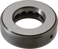 INA Bearing - 1-1/8" Inside x 2-3/32" Outside Diam, 5/8" Thick, Steel Ball Thrust Bearing - 14,000 Lbs. Static Capacity, 6,900 Max Pressure x Velocity - Exact Tooling