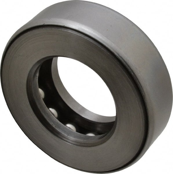 INA Bearing - 1-1/4" Inside x 2-11/32" Outside Diam, 3/4" Thick, Steel Ball Thrust Bearing - 18,800 Lbs. Static Capacity, 9,300 Max Pressure x Velocity - Exact Tooling
