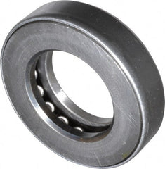 INA Bearing - 1-3/8" Inside x 2-15/32" Outside Diam, 5/8" Thick, Steel Ball Thrust Bearing - 16,600 Lbs. Static Capacity, 7,300 Max Pressure x Velocity - Exact Tooling