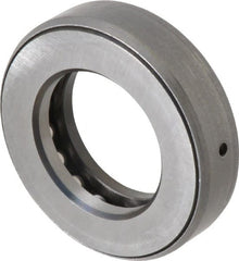 INA Bearing - 1-7/16" Inside x 2-15/32" Outside Diam, 5/8" Thick, Steel Ball Thrust Bearing - 16,600 Lbs. Static Capacity, 7,300 Max Pressure x Velocity - Exact Tooling