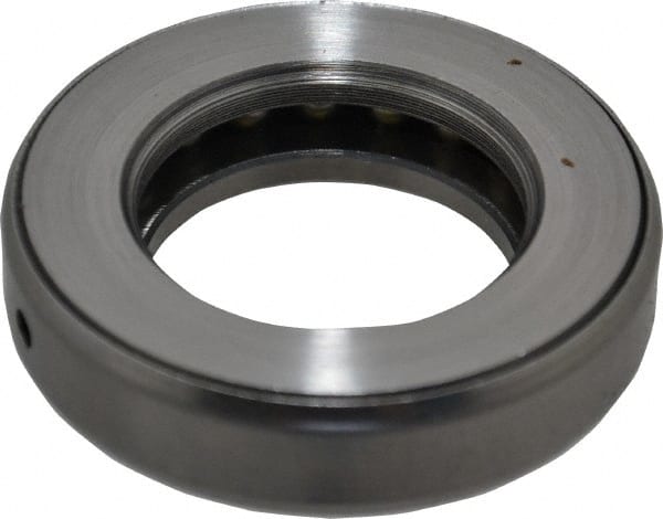 INA Bearing - 1-1/2" Inside x 2-19/32" Outside Diam, 5/8" Thick, Steel Ball Thrust Bearing - 18,300 Lbs. Static Capacity, 7,700 Max Pressure x Velocity - Exact Tooling