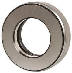 INA Bearing - 1-5/8" Inside x 2.969" Outside Diam, 13/16" Thick, Steel Ball Thrust Bearing - 25,000 Lbs. Static Capacity, 10,300 Max Pressure x Velocity - Exact Tooling