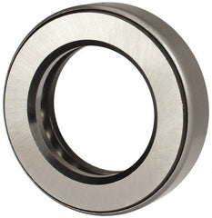 INA Bearing - 2-1/16" Inside x 3-11/32" Outside Diam, 13/16" Thick, Steel Ball Thrust Bearing - 29,000 Lbs. Static Capacity, 10,800 Max Pressure x Velocity - Exact Tooling