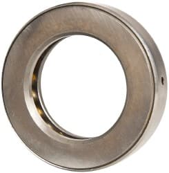 INA Bearing - 2-11/16" Inside x 4.344" Outside Diam, 1" Thick, Steel Ball Thrust Bearing - 49,000 Lbs. Static Capacity, 18,100 Max Pressure x Velocity - Exact Tooling