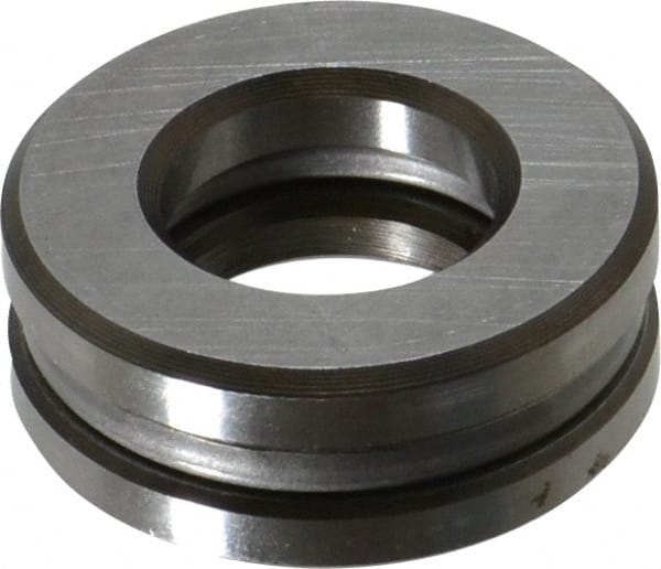 INA Bearing - 3/4" Inside x 1-15/32" Outside Diam, 9/16" Thick, Steel Ball Thrust Bearing - 4,400 Lbs. Static Capacity, 2,380 Max Pressure x Velocity - Exact Tooling