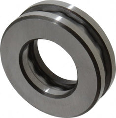 INA Bearing - 1-1/16" Inside x 1.969" Outside Diam, 5/8" Thick, Steel Ball Thrust Bearing - 6,700 Lbs. Static Capacity, 3,650 Max Pressure x Velocity - Exact Tooling