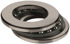 INA Bearing - 1-1/2" Inside x 2-19/32" Outside Diam, 5/8" Thick, Steel Ball Thrust Bearing - 10,000 Lbs. Static Capacity, 4,350 Max Pressure x Velocity - Exact Tooling