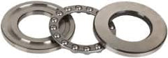 INA Bearing - 1-5/8" Inside x 2.969" Outside Diam, 13/16" Thick, Steel Ball Thrust Bearing - 14,000 Lbs. Static Capacity, 6,100 Max Pressure x Velocity - Exact Tooling