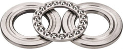 INA Bearing - 1-3/4" Inside x 3-3/32" Outside Diam, 13/16" Thick, Steel Ball Thrust Bearing - 14,000 Lbs. Static Capacity, 6,100 Max Pressure x Velocity - Exact Tooling