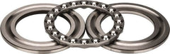 INA Bearing - 3" Inside x 4-23/32" Outside Diam, 1" Thick, Steel Ball Thrust Bearing - 44,500 Lbs. Static Capacity, 16,600 Max Pressure x Velocity - Exact Tooling