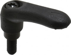 Gibraltar - 1/4-20, 0.39" Hub Diam, Thermoplastic Elastomer Adjustable Clamping Handle - 0.59" Stud Length - Exact Tooling