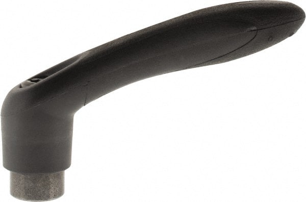 Gibraltar - 1/4-20, 0.53" Hub Diam, Thermoplastic Elastomer Adjustable Clamping Handle - Exact Tooling