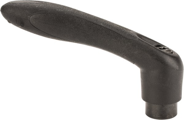 Gibraltar - 5/16-18, 0.53" Hub Diam, Thermoplastic Elastomer Adjustable Clamping Handle - Exact Tooling
