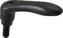 Gibraltar - 5/16-18, 0.53" Hub Diam, Thermoplastic Elastomer Adjustable Clamping Handle - 0.78" Stud Length - Exact Tooling