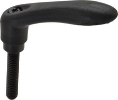 Gibraltar - 5/16-18, 0.53" Hub Diam, Thermoplastic Elastomer Adjustable Clamping Handle - 1.57" Stud Length - Exact Tooling
