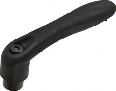 Gibraltar - 5/16-18, 0.63" Hub Diam, Thermoplastic Elastomer Adjustable Clamping Handle - Exact Tooling