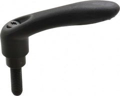 Gibraltar - 3/8-16, 0.63" Hub Diam, Thermoplastic Elastomer Adjustable Clamping Handle - 1.18" Stud Length - Exact Tooling