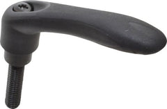 Gibraltar - 3/8-16, 0.63" Hub Diam, Thermoplastic Elastomer Adjustable Clamping Handle - 1.57" Stud Length - Exact Tooling