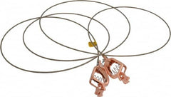 Hubbell Workplace - 19 AWG, 10 Ft., Alligator Clip, Grounding Cable with Clamps - Noninsulated, Includes 2 Alligator Clips, Federal Specification A-A-59466-010 - Exact Tooling