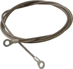 Hubbell Workplace - 19 AWG, 5 Ft., Terminal, Grounding Cable with Clamps - Noninsulated, Includes (2) 1/4 Inch Terminals - Exact Tooling