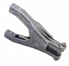 Hubbell Workplace - 19 AWG, 5 Ft., Alligator Clip, Hand Clamp, Grounding Cable with Clamps - Orange, Federal Specification A-A-59466-010 - Exact Tooling