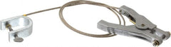Hubbell Workplace - 19 AWG, 3 Ft., C-Clamp, Hand Clamp, Grounding Cable with Clamps - Noninsulated - Exact Tooling
