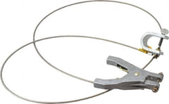 Hubbell Workplace - 19 AWG, 5 Ft., C-Clamp, Hand Clamp, Grounding Cable with Clamps - Noninsulated - Exact Tooling