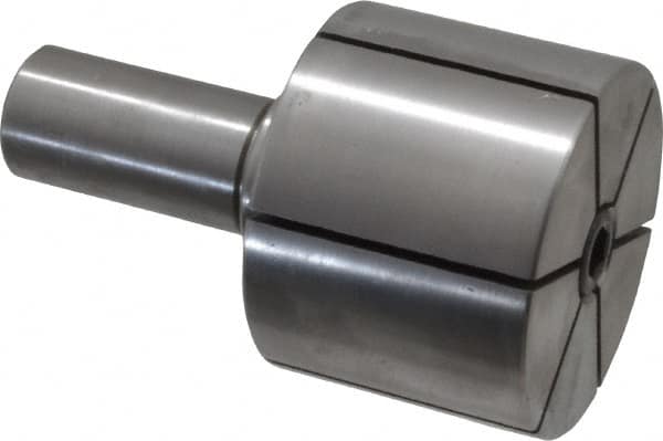 Dunham - 3/4 to 2" Grip, 2" Face Diam, 1-1/2" Body Length, Ledloy, Expanding Lathe Mandrel - Straight Shank, 3/4" Shank Diam - Exact Tooling