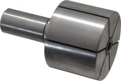 Dunham - 3/4 to 2" Grip, 2" Face Diam, 1-1/2" Body Length, Ledloy, Expanding Lathe Mandrel - Straight Shank, 3/4" Shank Diam - Exact Tooling